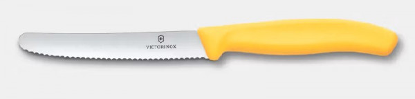 Victorinox Tomatenmesser 11 cm rund Welle gelb SwissClassic