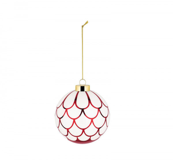 ALESSI Delight Weihnachtskugel Dec.8 rot