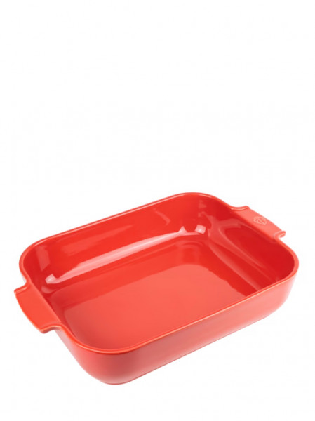 Peugeot Appolia Rechteckige Auflaufform aus Keramik rot 40cm