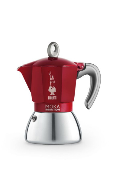 Bialetti Espressokocher New Moka Induction rot 6 Tassen