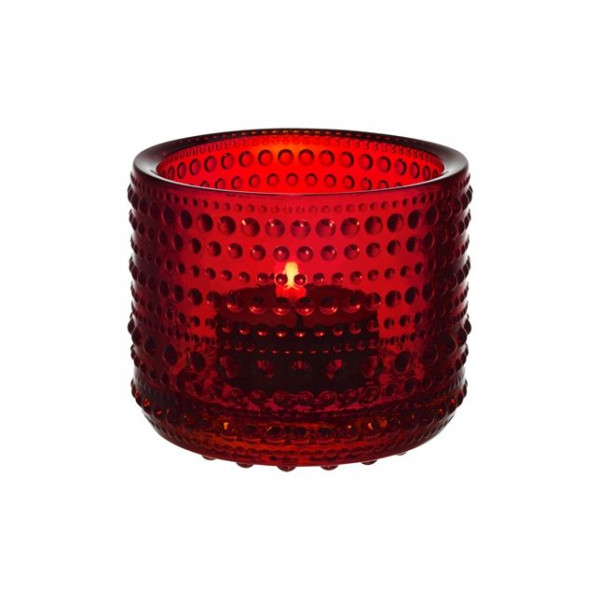 Iittala Kastehelmi Windlicht 64 mm Cranberry