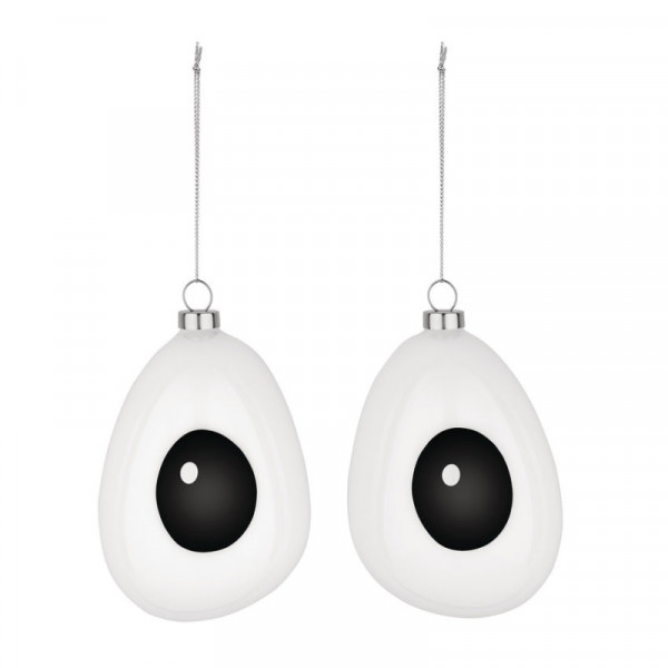 Alessi Holly 2er Set Weihnachtskugeln