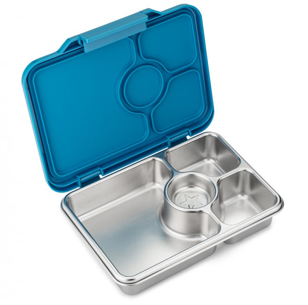 Lekkabox Yumbox Prêt Edelstahl Lunchbox Normandy Blau