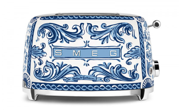 Smeg Toaster 2 Scheiben DOLCE & GABBANA DESIGN "Blu Mediterrano"