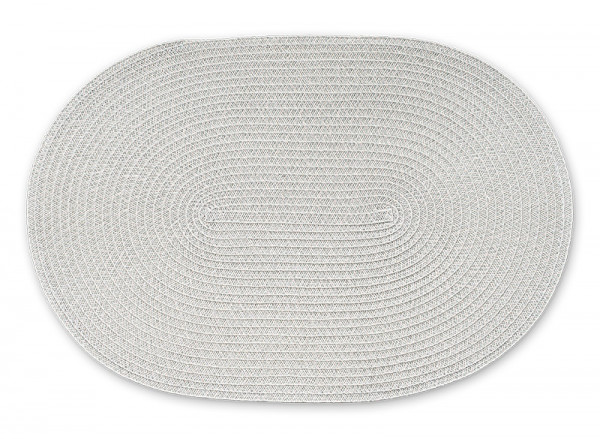 Continenta Tischset oval hellgrau 45x31cm