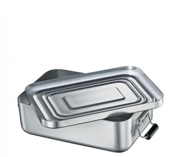 Küchenprofi Lunchbox Aluminium glänzend klein silber