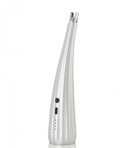 AdHoc Lichtbogenfeuerzeug ARC mit USB-Ladekabel silber