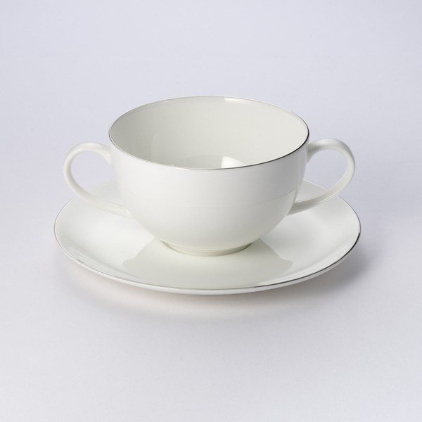 Dibbern Fine Bone China Platin Line Pure Suppen Obertasse 0,32ltr