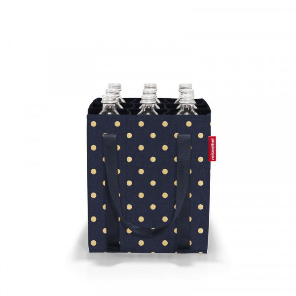 Reisenthel bottlebag metallic dots blue