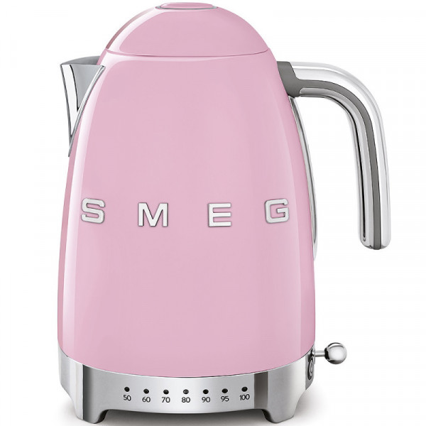 Smeg Wasserkocher Cadillac Pink 1,7 L mit Temperaturregelung 50'S Retro Style