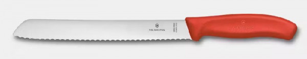 Victorinox Brotmesser 21 cm rot Swiss Classic