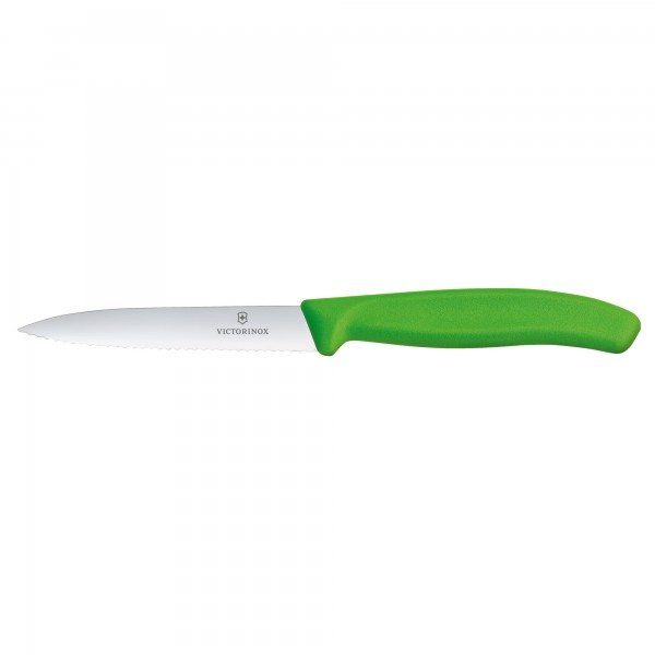 Victorinox Swiss Classic Gemüsemesser grün 10 cm mittelspitz welle