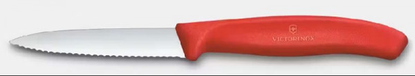 Victorinox Gemüsemesser 8 cm Welle Mittelspitz rot  Swiss Classic