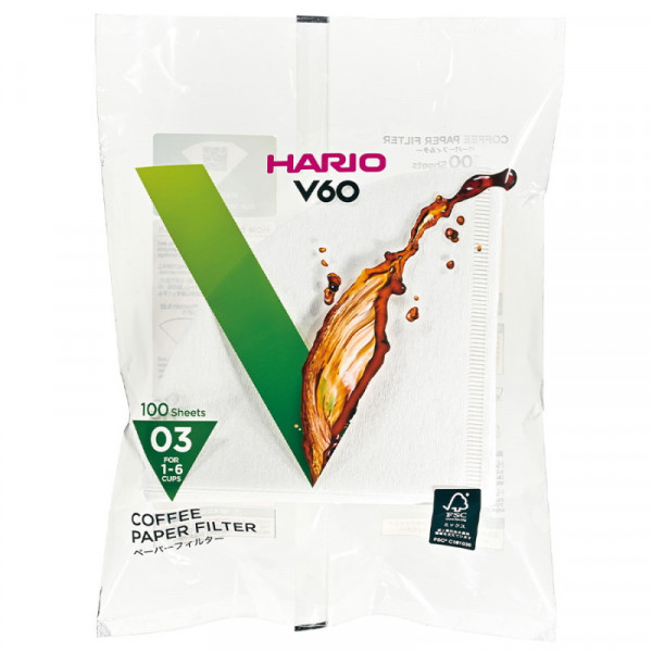 Hario Filterpapier Gr.3 100 Stück