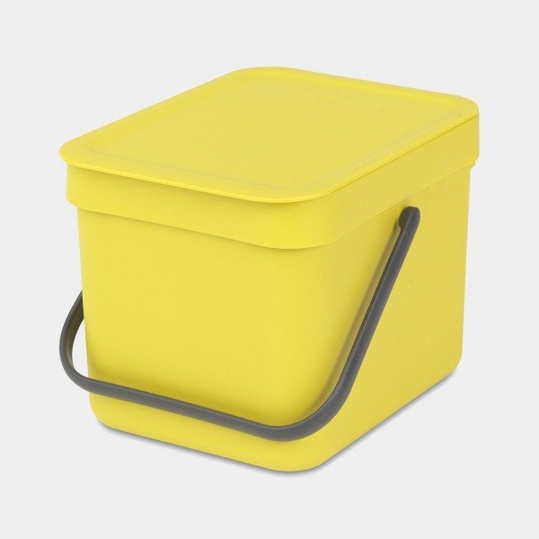 Brabantia Abfalleimer Abfallbehälter 'Sort & Go', 6 L Yellow