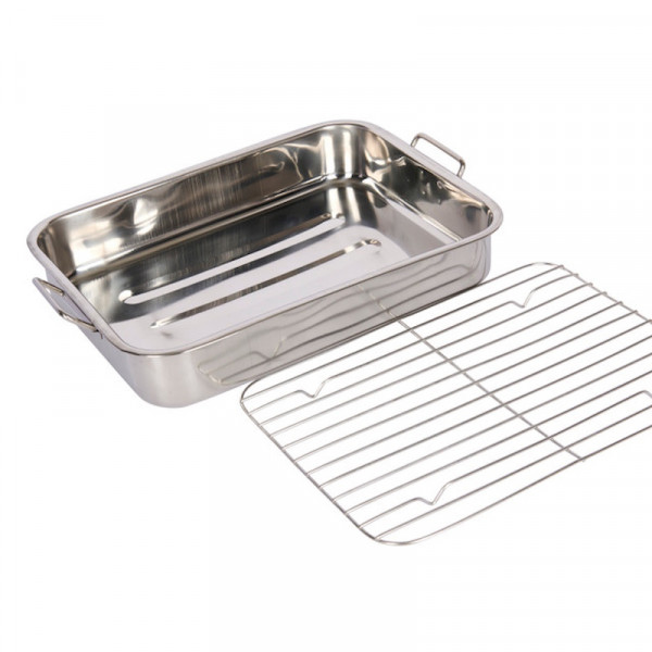 KitchenCraft Bratreine mit Einsatz 35x28cm