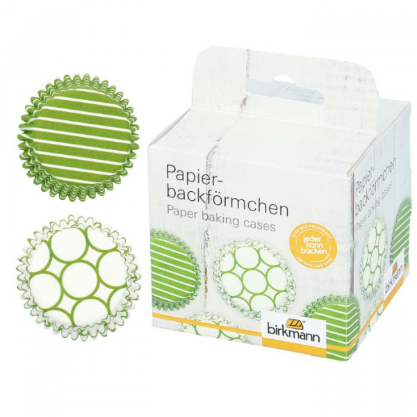 Birkmann Papierbackförmchen grün 7 cm Colour Kitchen