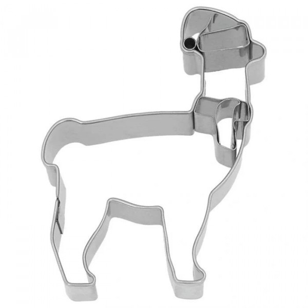 Birkmann Edelstahl Ausstechform Weihnachts-Lama 9 cm