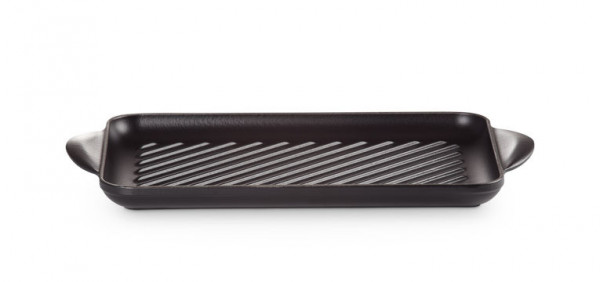 Le Creuset Grillplatte schwarz 32x22 cm 