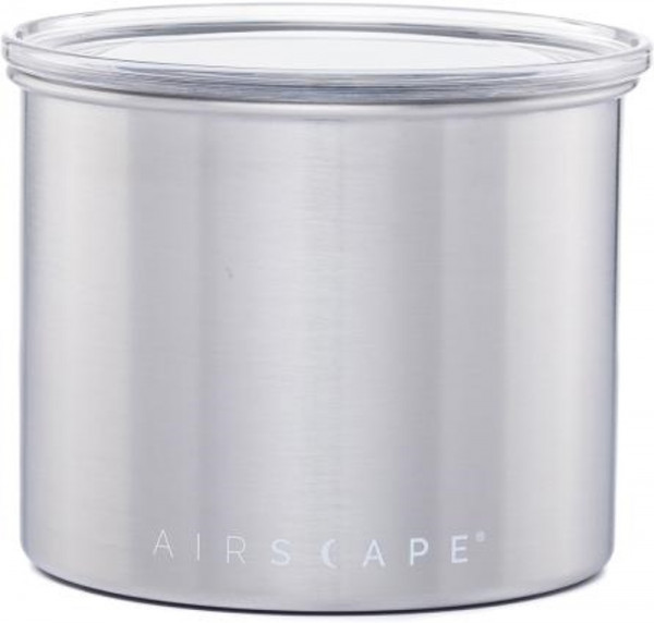 Airscape Kaffeedose klein, silber gebürstet, Edelstahl