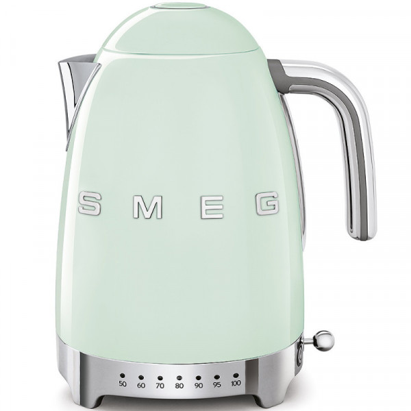 Smeg Wasserkocher Pastellgrün 1,7 L mit Temperaturregelung 50'S Retro Style