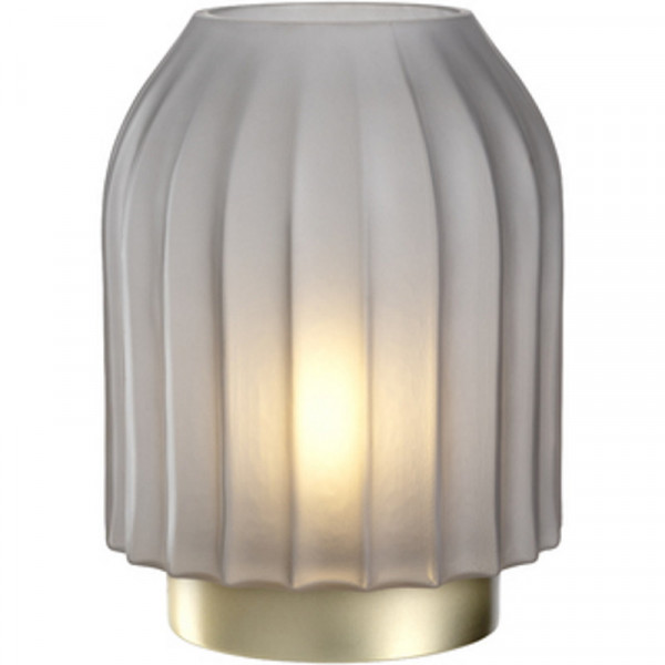 Leonardo LED Lampe 22cm grau satiniert