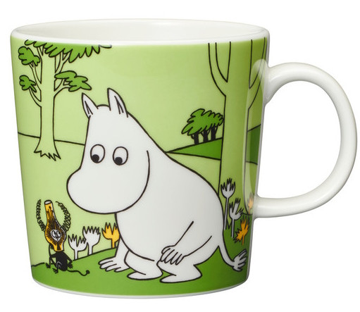 Iittala Moomin Henkelbecher grass green