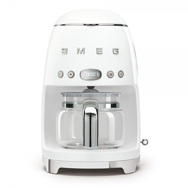 Smeg - 50`S Retro-Style Filter-Kaffeemaschine, 10 Tassen, Led-Display-Programmuhr, 1,4 I Wassertank,