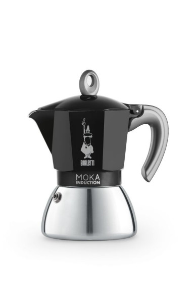 Bialetti Espressokocher New Moka Induction schwarz 6 Tassen