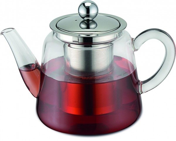 Karl Weis Teekanne aus Borosilikatglas mit Teefilter 1,1 L