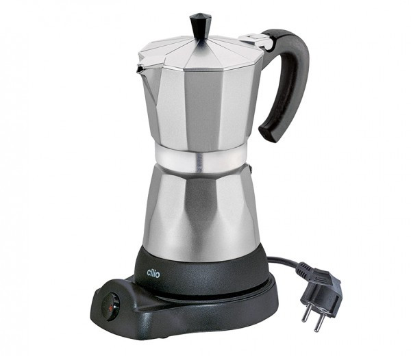 Cilio Espressokocher Classico 6Tassen elektrisch Aluminium