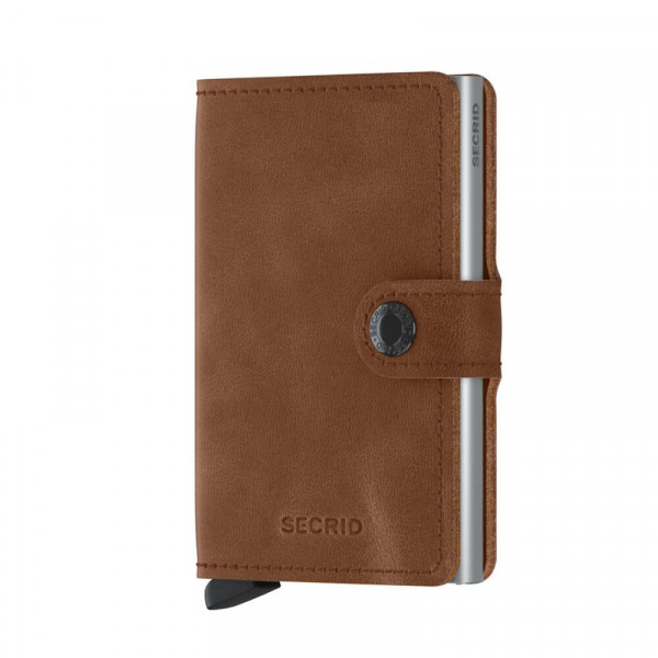 Secrid Miniwallet Vintage Cognac Silver