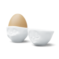 Fiftyeight Products Eierbecher Set 1 küssend und verträumt | Fiftyeight Products Collection | Porzellan | Tischkultur
