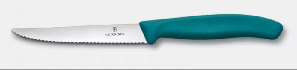 Victorinox Steakmesser 11 cm Welle grün  Swiss Classic