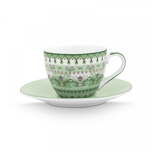 PIP Lily & Lotus Espressotasse 2tlg. light green