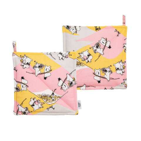 Iittala Moomin Topflappen 2er Set 22x22cm Family Time
