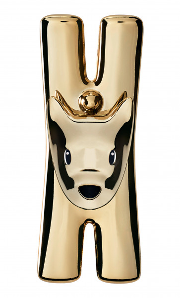 ALESSI Magnetklammer Giampo gold