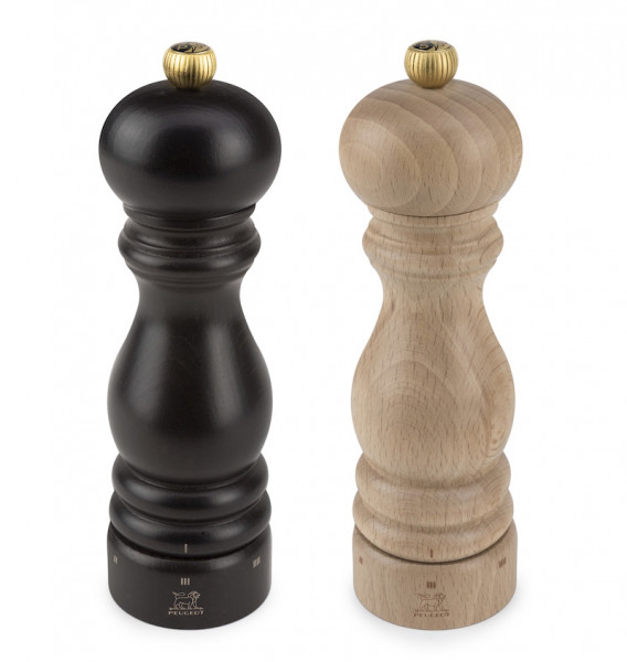 Peugeot Paris Salz- und Pfeffermühlen Set Schokolade + Natur 20cm