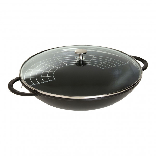 Staub Wok 37 cm schwarz