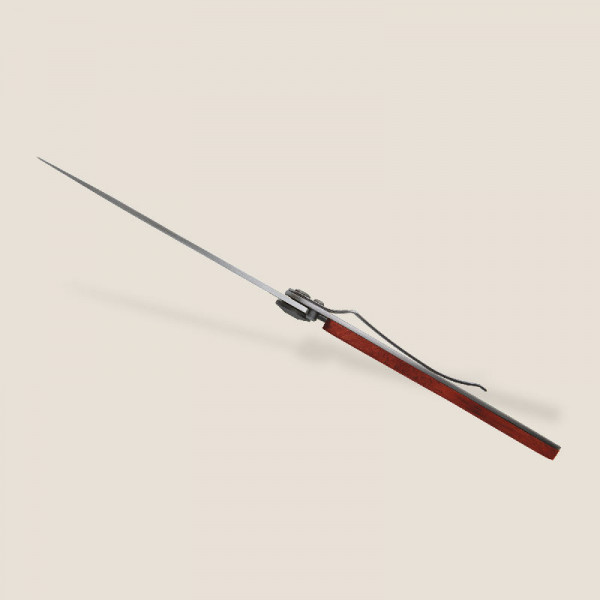 deejo Taschenmesser Korallenholz Jagdszene