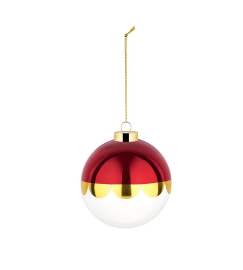 ALESSI Delight Weihnachtskugel Dec.7 rot