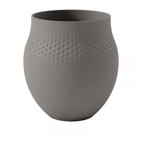 Villeroy&Boch Manufacture Collier taupe Vase Perle groß