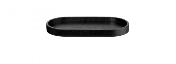 ASA Wood Tablett oval schwarz 23x11cm