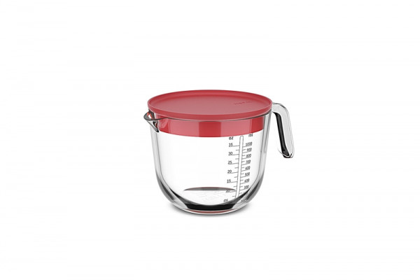 Mepal Messbecher mit Deckel CHEF IT Glas 1000ml Coral