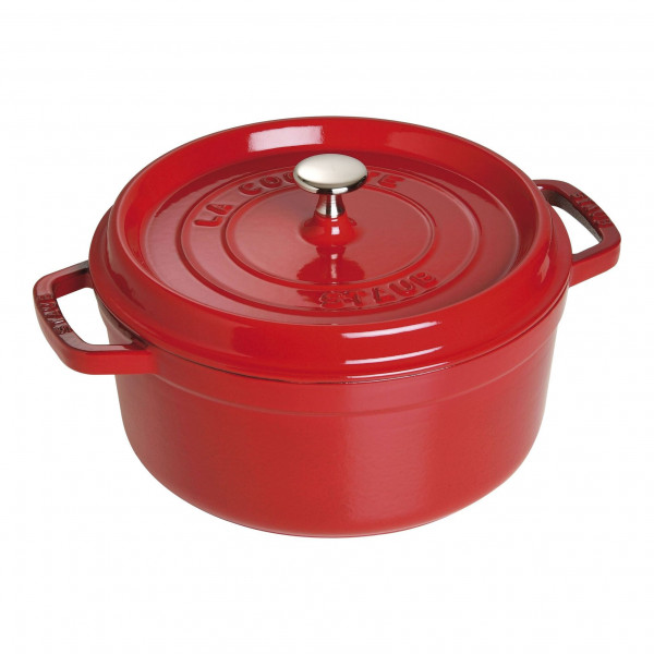 Staub Cocotte 28 cm rund kirschrot