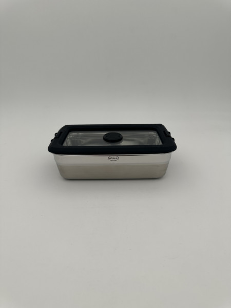 Rösle Dose FLEXX 2GO 0,6L eckig mit Glasdeckel