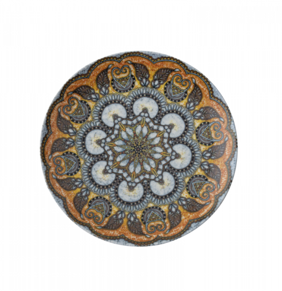 Arthur Krupp Mandala blau Frühstücksteller 20cm