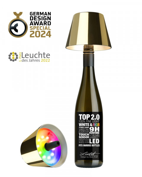 Sompex Top 2.0 LED Lampenschirm gold