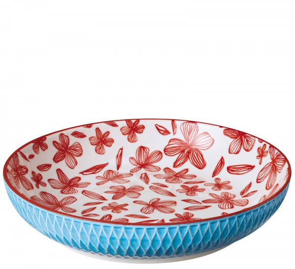 Cilio Amici Schale Rauten blau 21cm