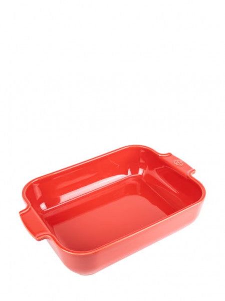 Peugeot Appolia Rechteckige Auflaufform aus Keramik rot 32cm